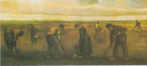 Paysans plantant des pommes de terre - Vincent van Gogh